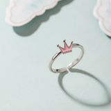 Crown 92.5 silver kids adjustable ring