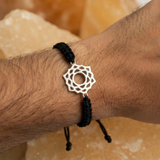 Crown Chakra 92.5 silver Thread bracelet for him