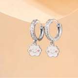 Cz Hoop 92.5 Silver Cloud Earrings