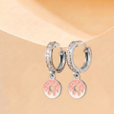 Cz Hoop 92.5 Donut Earrings