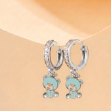 Cz Hoop 92.5 Teddy Earrings