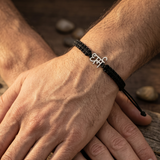 Dharm 92.5 silver Thread bracelet for him
