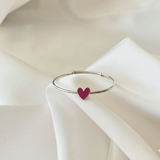 Heart Silver adjustable kids bangle