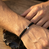 Leo 92.5 silver Thread bracelet for him