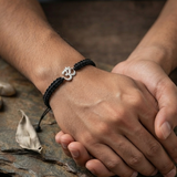 Om 92.5 silver Thread bracelet for him