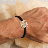 Root Chakra 92.5 silver Thread bracelet for him