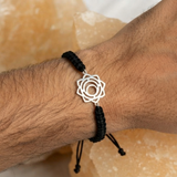 Sacral Chakra 92.5 silver Thread bracelet for him