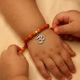 Small om logo 92.5 Silver versatile pendant rakhi