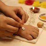 Enamelled Snowman 92.5 Silver versatile pendant rakhi