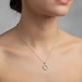 Solar Plexus Chakra 92.5 silver Charm Necklace