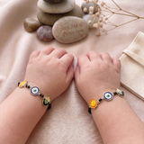 Sun, Evil Eye & Hamsa 92.5 silver kids Nazariye