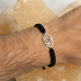 Third eye Chakra 92.5 silver Thread bracelet for him