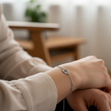 Third Eye Chakra 92.5 silver Bracelet for her