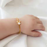 Bunny Silver adjustable kids bangle