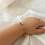 Car Silver adjustable kids bangle