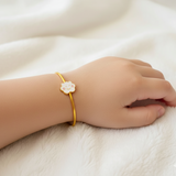 Cloud Silver adjustable kids bangle