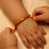 Small om logo 92.5 Silver versatile pendant rakhi