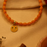 Enamelled Smiley 92.5 Silver versatile pendant rakhi