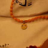 Enamelled Smiley 92.5 Silver versatile pendant rakhi