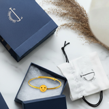 Smiley 92.5 Silver adjustable kids bangle