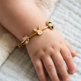 Snowman-Bunny-Labubu-92.5 Silver adjustable kids bangle