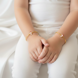 Snowman Silver adjustable kids bangle