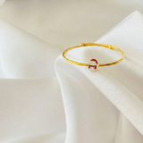 Snowman Silver adjustable kids bangle