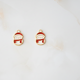 Snowman 92.5 silver ear studs