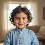 Snowman kurta buttons