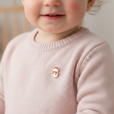 Snowman 92.5 silver lapel pin