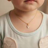 Snowman charm 92.5 silver necklace