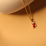 Socks charm 92.5 silver necklace