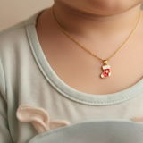 Socks charm 92.5 silver necklace