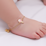Softy 92.5 silver anklet for baby girl