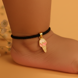 Softy kids black thread 92.5 silver nazarbattu