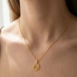 Solar Plexus Chakra 92.5 silver Charm Necklace