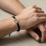 Solar plexus Chakra 92.5 silver Thread bracelet for him