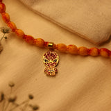 Enamelled Spider man 92.5 Silver versatile pendant rakhi
