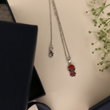spiderman charm 92.5 silver necklace