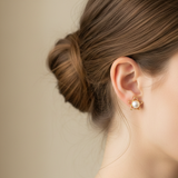 Star flower shaped studs