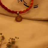 Enamelled Sun 92.5 Silver versatile pendant rakhi