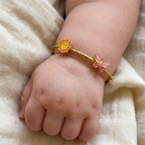 Sun-Butterfly 92.5 Silver adjustable kids bangle