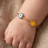 Sun-Evil-Eye 92.5 Silver adjustable kids bangle