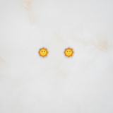 Sun 92.5 silver ear studs