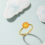 Sun 92.5 silver kids adjustable ring
