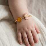 Sun-Labubu-Pink 92.5 Silver adjustable kids bangle