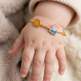 Sun-Peppa-Pig 92.5 Silver adjustable kids bangle