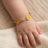 Sun-Smiley 92.5 Silver adjustable kids bangle