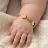 Sun-Yin-Yang 92.5 Silver adjustable kids bangle