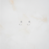 Knife 92.5 silver ear studs